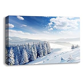 signwin Canvas Wall Art Snowy Day Canvas Prints...