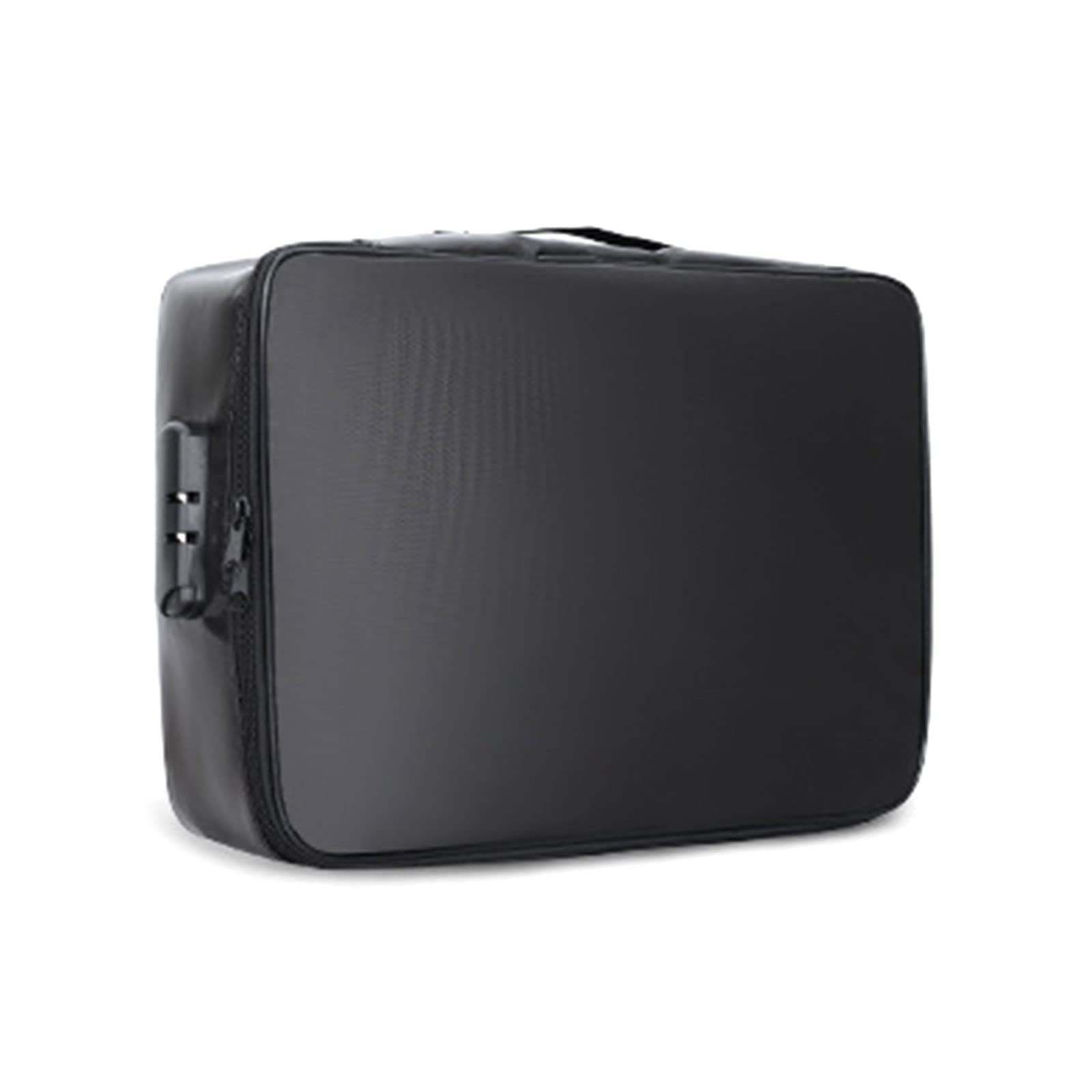 SH-RuiDu 3-Layer Fireproof Document Bag, Large Capacity Water Resistant Silicone Coated Fireproof Fiberglass Document Organizer Box with Lock Dividers and Mesh Pockets for Important File Storage