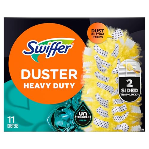SWIFFER DUSTERS MULTI-SURFACE HEAVY DUTY DUSTER REFILLS, UNSTOPABLES FRESH SCENT, 11 COUNT