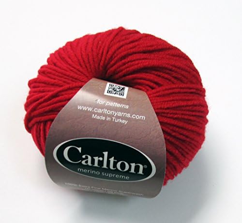 DK Superwash Merino Supreme by Carlton Yarns (1 Skein, Cherry Lips #16)
