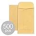 ACKO #5 Coin Envelopes 3 1/8 x 5 1/2 Small Parts Envelope with Gummed Flap for Home, Garden or Office Use, Brown Kraft Seed Envelopes Tip Envelopes 500packs
