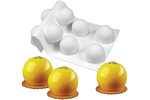 mostsom 3D Silicone Molds Ball Shape Sphere,Baking Mold for Mousse Cake, Fondant Mold Silicone Mold for Baking Cakes, French 