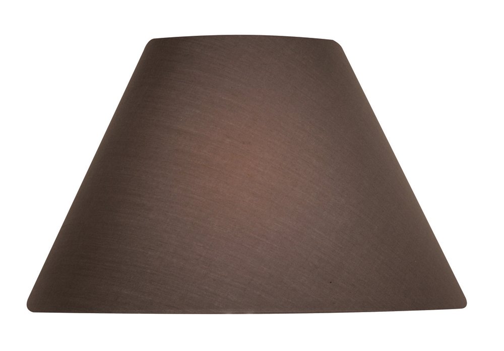 Oaks Lighting S501/12 MU Cotton Coolie Shade, 12-inch, Fabric, Mushroom Brown