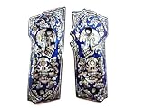 Mother of Pearl Inlay S&W Model 59 Grips Blue Skull
