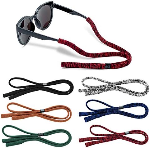 Glasses Strap (Pack of 6) Adjustable Sunglasses Retainer