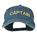 e4Hats.com Captain Embroidered Low Profile Washed Cap - Navy OSFM