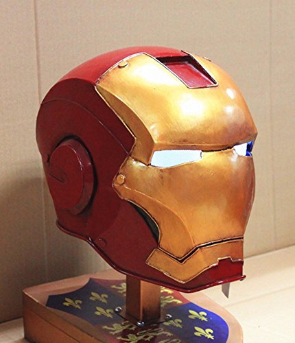 Gmasking Metal Iron Man Wearable Cosplay Helmet Scale 1:1 Replica+Gmask Keychain