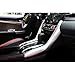 Rqing for Honda Civic 10th 2016 2017 2018 2019 ABS Interior Front Console Gear Shift Panel Cover Trim (Silver Paint)