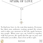 MUSTHAVE 18K Gold Plated Y-Shaped Double Heart Y Drop Necklace, White Gold Color, Heart Pendant, Anchor Chain, Size 16 inch + 2 inch Extender (White Gold)