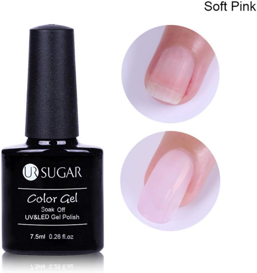 CWJCZY 7.5Ml Acrylic Poly Extension Gel Quick Building Gel Polish Clear Pink Nail Tips Builder Uv Gel Nail Art Soak Off