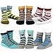 TeeHee Little Boys and Toddlers Casual Sports Novelty Cotton Crew Socks 18 Pair Pack Gift Box (3-5 Years, Dog and Gentle)