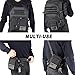 AMYIPO MOLLE Pouch Multi-purpose Compact Tactical Waist Bags Small Utility Pouch (75 Black Pouch with Shoulder Strap)