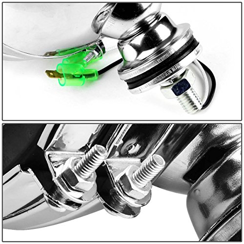 DNA Motoring FL-6-U+SW-SM-CH Fog Light, Driver and Passenger Side