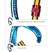 25KN Rock Climbing Carabiner , D-shaped Hot-forged Magnalium Locking Climbing Hook Holds 5511lbs with Screwgate Clip Climber Hiking Karabiner Outdoor Sport Tools CE Certified (Blue, 10 pack)