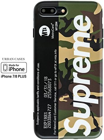 iPhone 7Plus &amp; 8Plus NYC Camo Supreme Metrocard Luxury Street Art iPhone Case
