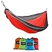 HŌMECO Double and Single Camping Hammock, Lightweight Nylon Parachute Travel Hammocks (Red, Single)