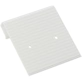 Hanging Earring Card White Ribbed 1x1 (100-Pcs) Jewelry Display
