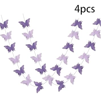 Amazoncom Adlkgg Banderines De Mariposa 3d Para Colgar