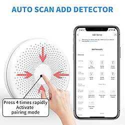 Smart WiFi CO and Smoke Alarm Detector 2 in 1