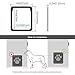 Dog Door for Screen Door 12x14 inch Doggy Door for Sliding Door Magnetic Door for Medium-Large Dogs and Cats Pet Door Passing Freely, Double-Sided Lockable