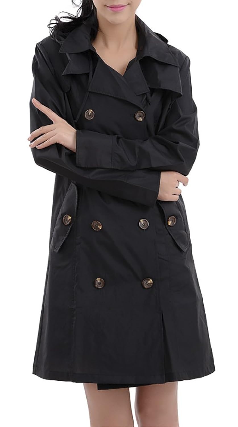 qzunique women's waterproof packable rain jacket