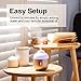 Design Accents Diffuser for Essential Oils – Ultrasonic Aroma Diffuser with 2 in 1 100ml and 500ml Dual Capacity, Matte Goldthumb 2