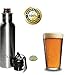 COOLIXIR Stainless Steel Beer Bottle Cooler with Opener and Safe Grip, 12-Ounce