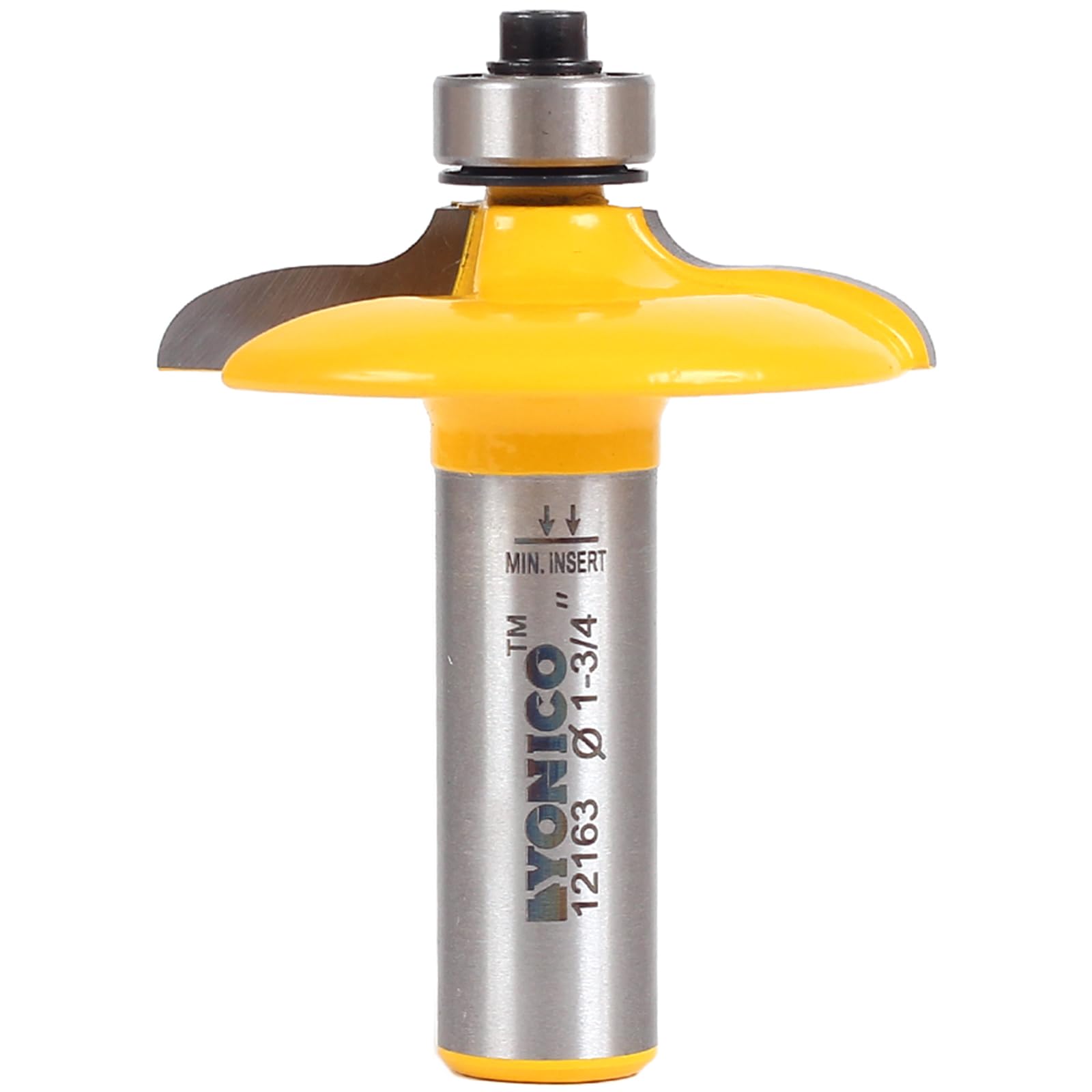 Yonico 12163 - Drawer Front Joint Router Bit, Ogee - Cutting Depth: 5/8", Cutting Height: 7/16" - 1/2" Shank