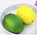 Buytra 8 Pack Artificial Fake Lemons Limes Fruit for Vase Filler Home Kitchen Party Decoration, Yellow and Green, Large (3.9