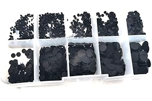 RichVibe Conductive Rubber Pads 500PCS Keypad Repair Kit with Multiple Sizes for IR Remote Control, Gaming Consoles and Elect