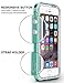 iPhone SE Case, Ansiwee Reinforced PC Frame Highly Durable Crystal Slim Shock-Absorption Flexible Soft Rubber TPU Bumper Hybrid Protective Case for Apple iPhone SE/iPhone 5s 5 (Mint Green)