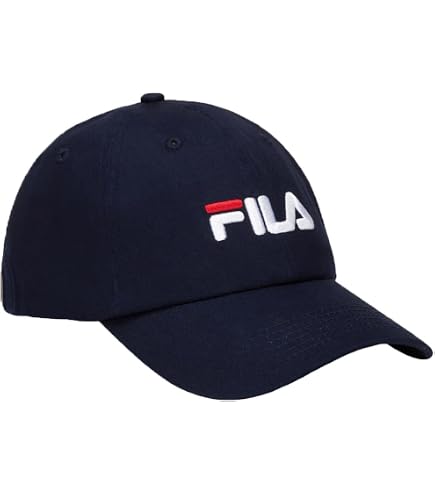 FILA x Bandier Womens Stripe Baseball‎ Cap Navy One Size Streetwear Blokette Jennie Hat - Indigo – foreall.com main image 3