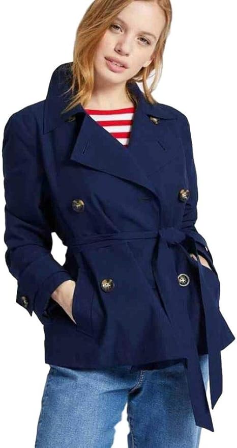 m&s navy coat