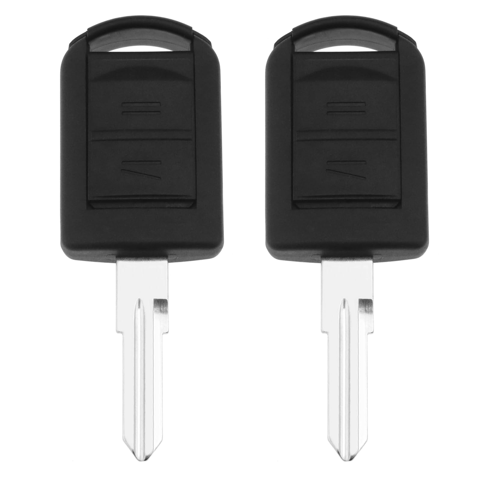 OTOTEC 2PCS 2-Button Remote Key Shell Compatible with Corsa C Meriva A Tigra B Combo C Replacement Key Fob Case Cover Housing with HU46 Key Blade
