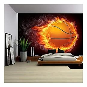 Basketball Ball on Fire 2D Graphics Computer Design