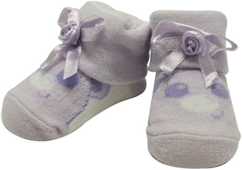 Cutie Face Baby Socks Purple Infant And Toddler Socks