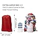 HOMEST 2 Pack Large Nylon Laundry Bag, Machine Washable Large Dirty Clothes Organizer, Easy Fit a Laundry Hamper or Basket, Can Carry Up to 4 Loads of Laundry, Purple and Blue