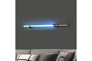 BYTOTU Lightsaber Wall Mount - Stand & Display for Lightsabers, Swords - Black (1 Set)