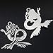 10pcs Vintage Silver Metal Little Mermaid with Tail Jewelry Pendant Charms Jewelry accessories