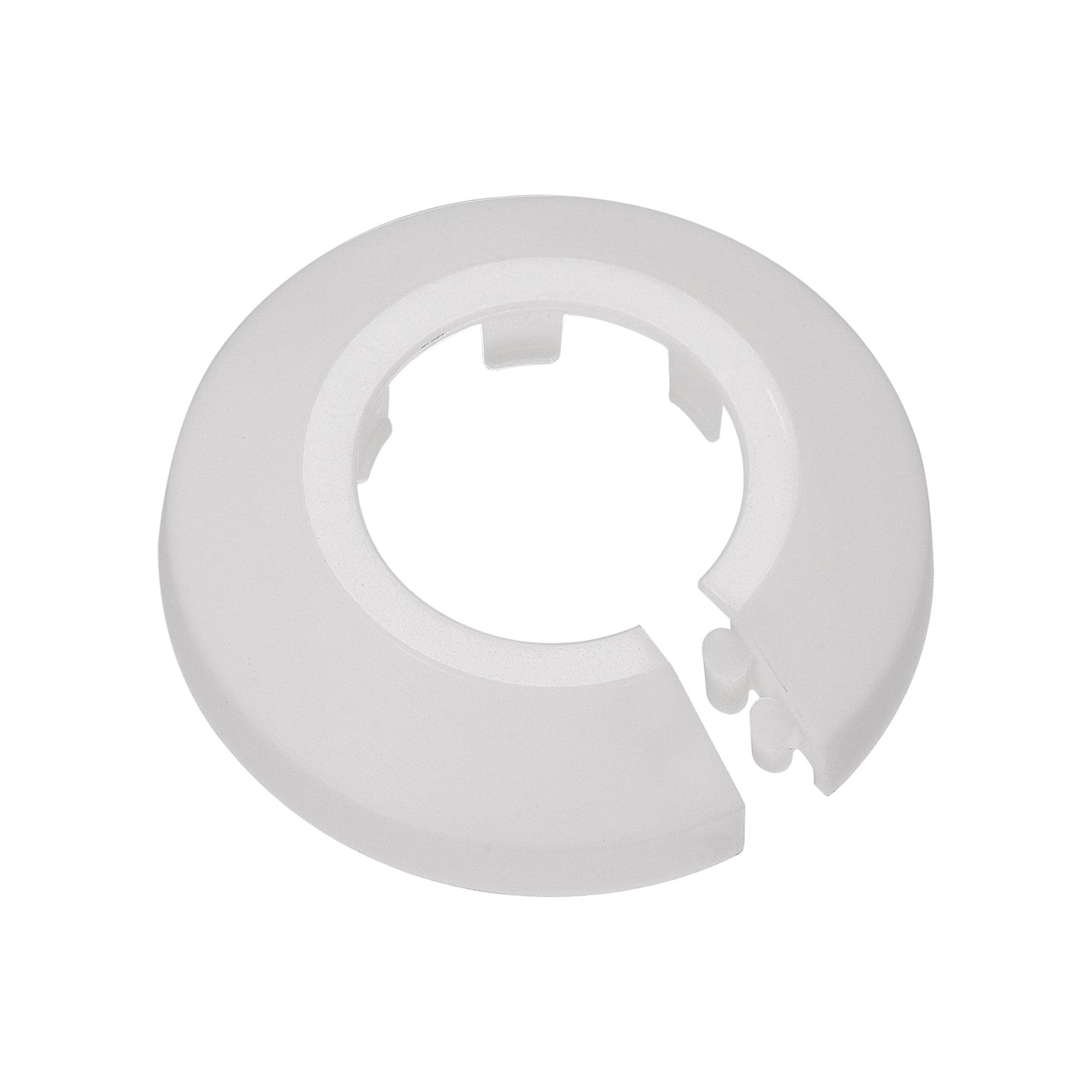 sourcing map Pipe Cover Decoration, 25mm PP Plastic Escutcheon Water Pipe Drain Line Cover White 10pcs