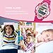 Jewtme LED Waterproof 100m Sports Digital Watch for Children Girls Boys with Three Alarms (Pink)