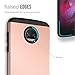 TUDIA DualShield Designed for Moto Z2 Force Case, [Merge] Dual Layer Slim Hard Matte Back Heavy Duty Case for Motorola Moto Z2 Force (Rose Gold)