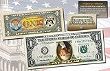 INVERTED ONE DOLLAR $1 US Bill Legal Tender COLORIZED 2-Sided UPSIDE DOWN ERROR