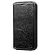 Fierce 2 7040T, Pop Icon A564C Case - Wydan (TM) Credit Card Leather Wallet Style Case Cover For Alcatel One Touch Fierce 2 7040T - Black w/Wydan Stylus Pen and Clear Screen Protector Film