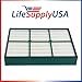 LifeSupplyUSA 2 Pack Replacement True HEPAtech Filter Compatible with Hunter 30936 Quiet Flo Air Purifier