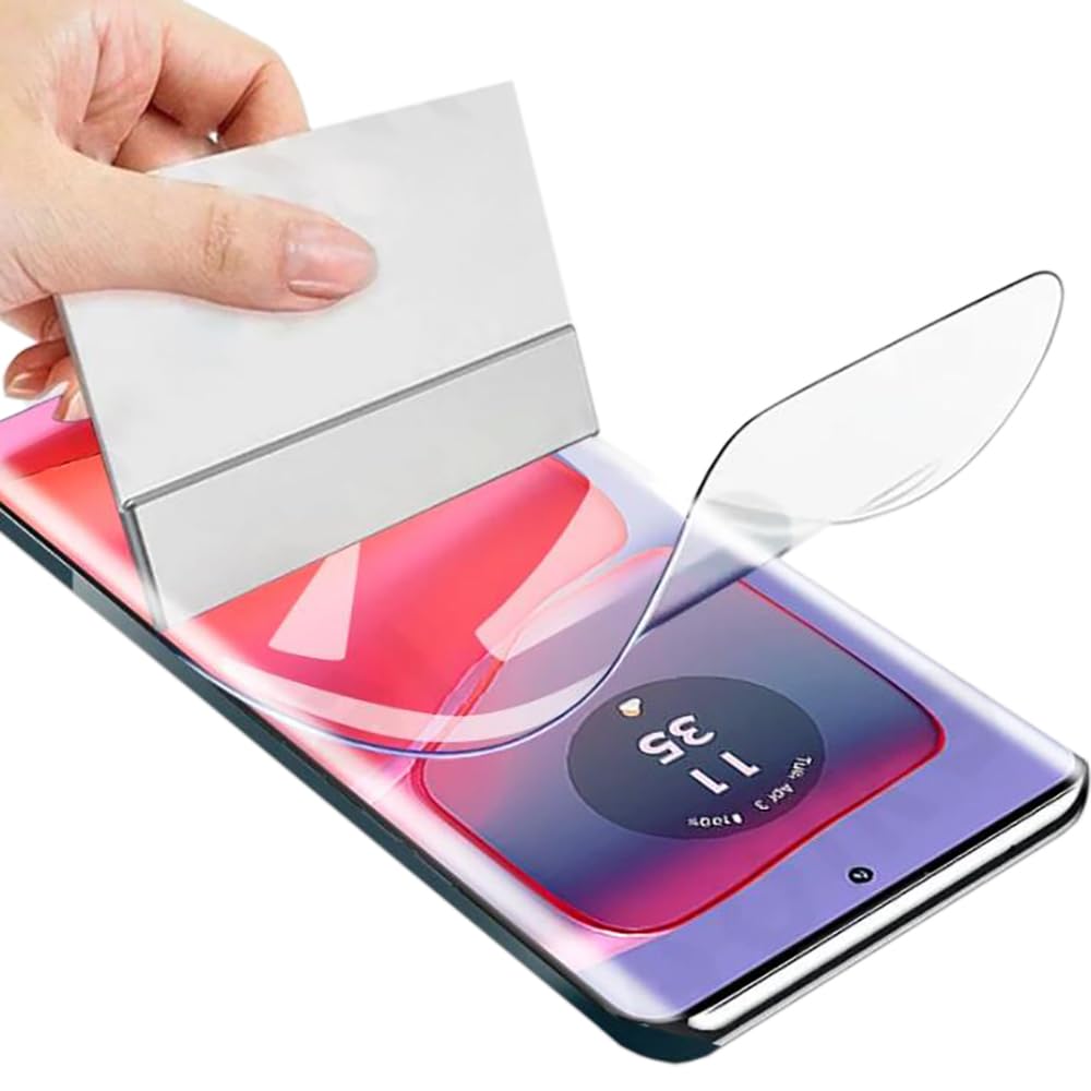 LXEEOLX [2 Pack High Definition Hydrogel Screen Protector for Motorola Edge 50 Fusion 5G, Upgraded High Sensitivity Non-breakable Flexible TPU Screen Protector [Anti-scratch](No Tempered Glass)
