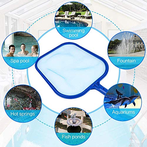 Molbory Pool Leaf Skimmer Net with Pole, Swimming Pool Leaf Skimmer Net with 47\