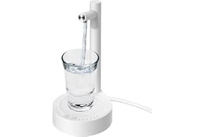 Desktop Water Bottle Dispenser, Keweis Portable Electric Water Bottle Pump Countertop for 5 Gallon & Universal Bottles, USB Charging Automatic Water Jug Dispenser for Bedside, Home, Office, Outdoor