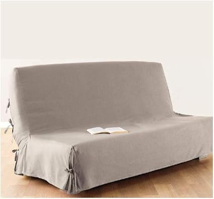 atmosphera funda de sofa cama clic clac 100 algodon color lino