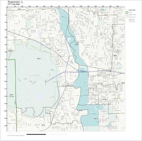 Map Of Rosemont Illinois Zip Code Wall Map Of Rosemont, Il Zip Code Map Not Laminated: Amazon.com:  Office Products